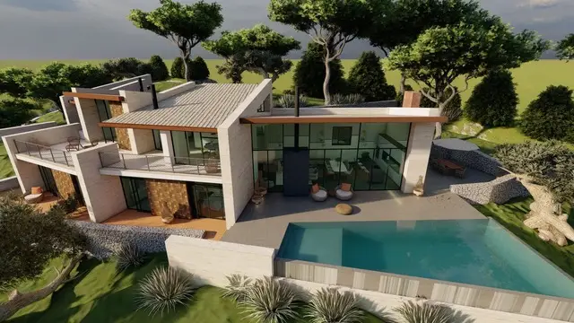 ganzes Haus Rendering